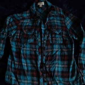 5/$25   Plaid long sleeve